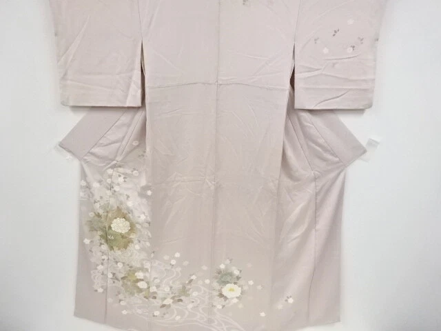 40640# Japanese Kimono / Antique Kimono / Flower With Stream