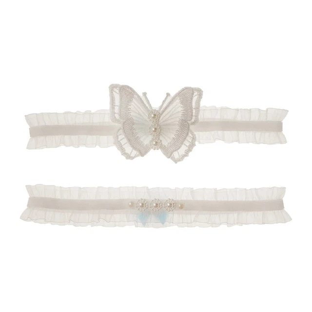 Jarretière Dentelle Barbara – Taille 2 – Couleur Ivoire – Neuf Avec étiquettes – 2 €