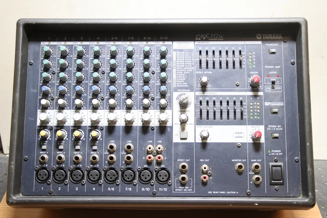 Occasion, fonctionnelle) : Console de Mixage Amplifiée YAMAHA EMX312SC  2 x 300W