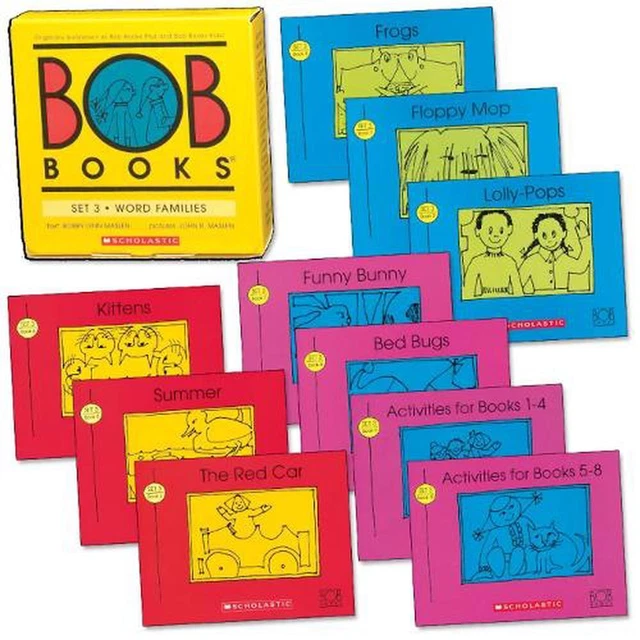BOB BOOKS SET 3 Word Families Box Set (10 Books) by Lynn Maslen