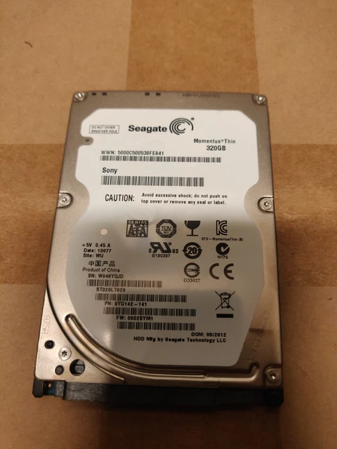 Disque Dur Seagate Barracuda ST31000340NS - 1TB - SATA - 3.5 - Testé