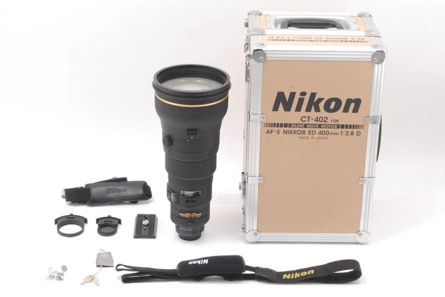 "Near MINT " Nikon AF-S 400mm f2.8 D ED Telephoto Lens w/Hard Case