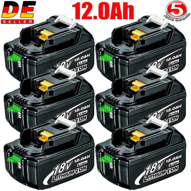 18V 6Ah 8Ah 9Ah 12Ah Akku Für Original Makita BL1850 BL1830 BL1860 B Led Anzeige