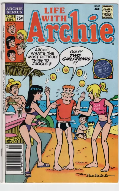 Life With Archie #268 Dan DeCarlo Cover 1988 Bikini Comics GGA Good Girl Art
