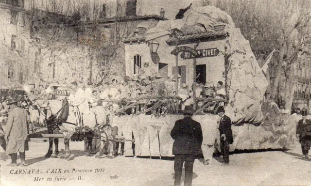 CPA CARTE POSTALE  ANCIENNE  13100 AIX-en-PROVENCE - Carnaval 1922