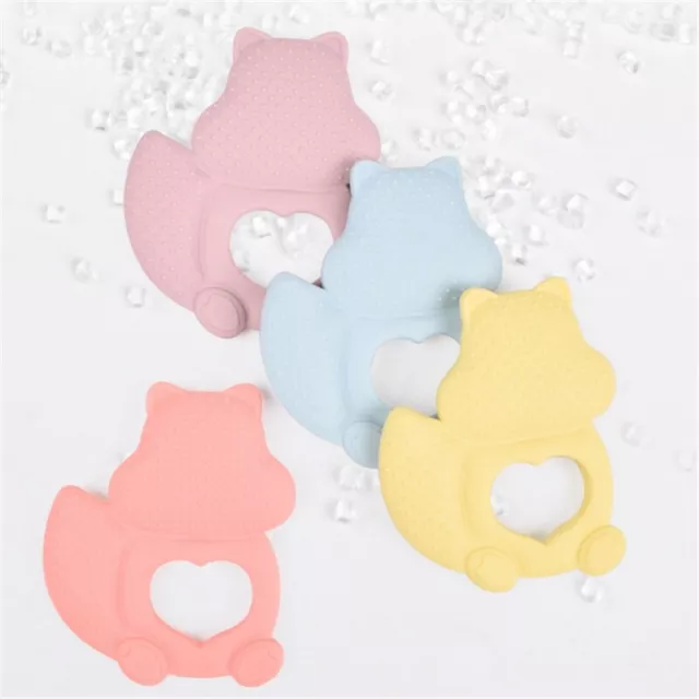 Baby Silicone Teether Chew Bunny Cute Teething Toy Cute Bunny Squirrel 2