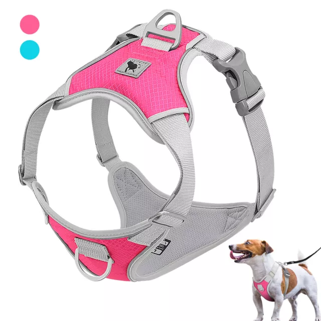 Soft Mesh No Pull Dog Harness Reflective Front Leading Dog Vest Small Large Dogs