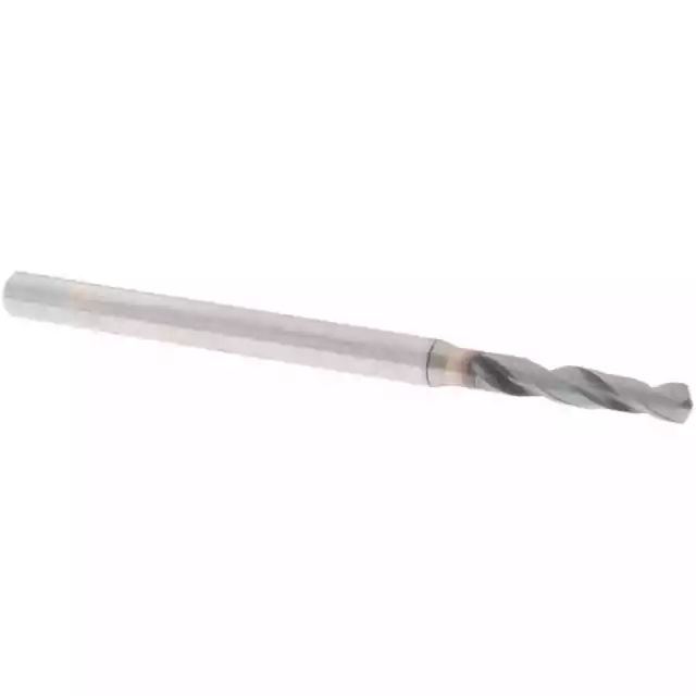 OSG 8608244 Stub Drill Bit: 0.096" Diam 130deg XPM Coated, RH Cut, Spiral Flute,