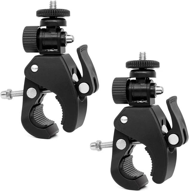 Morsetto per Fotocamera Testa a Sfera Adattatore 2 Pezzi Articolato Clip per Fot