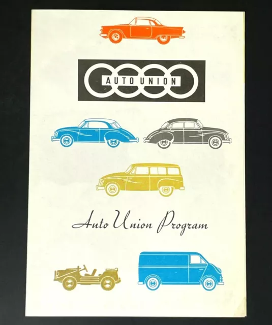 Vtg circa 1959 Auto Union DKW Sales Brochure Touring Sedan Universal Technical