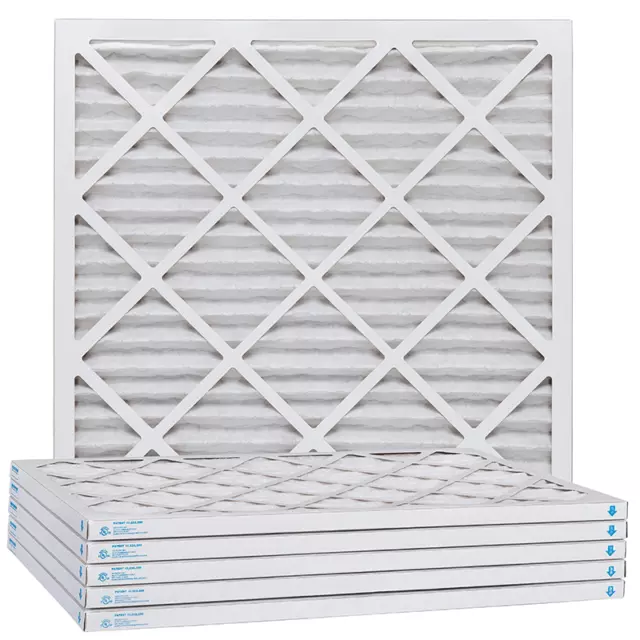 Aerostar 12x20x1 MERV 8 NOVAPLEAT AC Furnace Air Filter, 12 Pack (Actual Size: 3