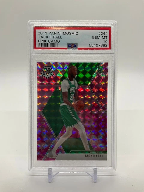 Tacko Fall 2019 Panini Mosaic Pink Camo Rookie Card #244 PSA 10