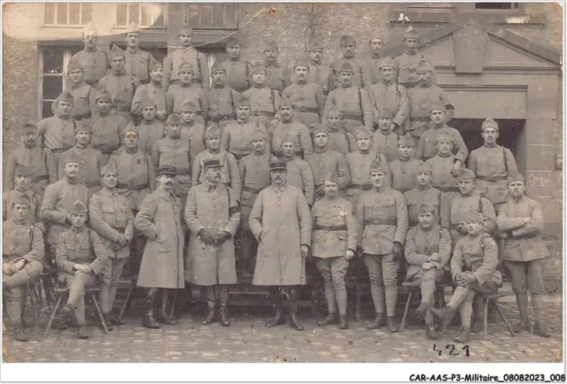 CAR-AASP3-0217 - MILITAIRE - CARTE PHOTO - militaires réunis