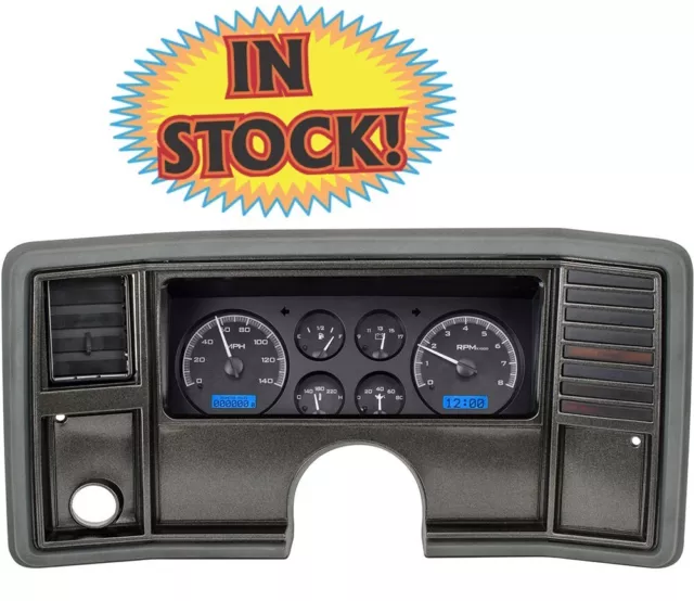 Dakota VHX-78C-MC-K-B - 1978-88 Monte Carlo & El Camino VHX Gauges - Black/Blue