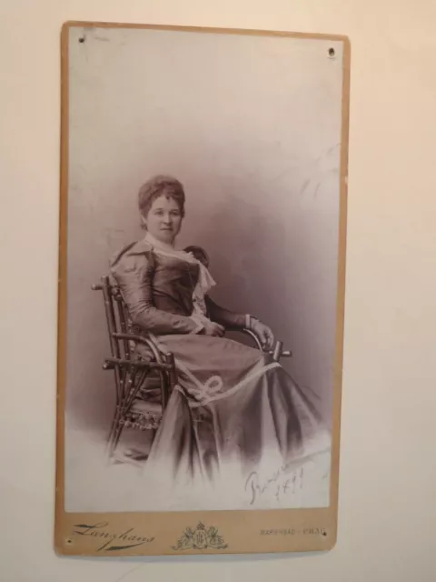 Marienbad - Prag - 1899 - Frau Rosa im Kleid / großes Foto
