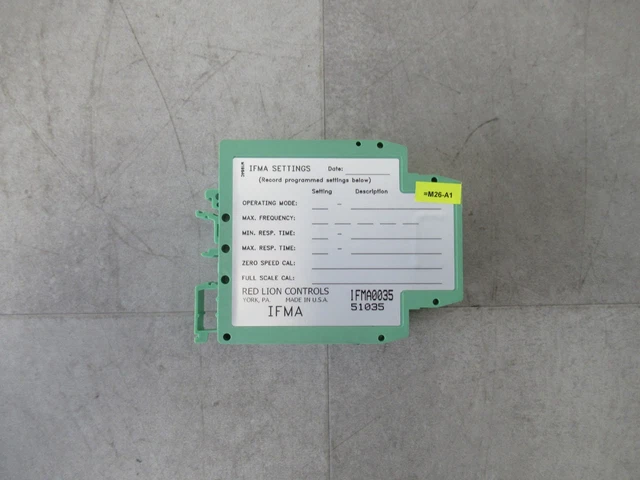 Ifma Module RED LION CONTROLS IFMA0035 Module Frequency Analog Transducer $552.53 ...