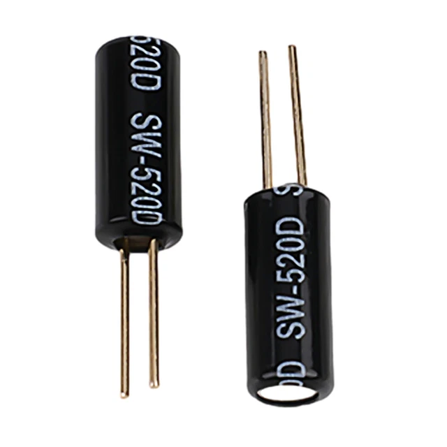 10 pièces interrupteur de vibration SW520D capteur d'inclinaison à bille méta