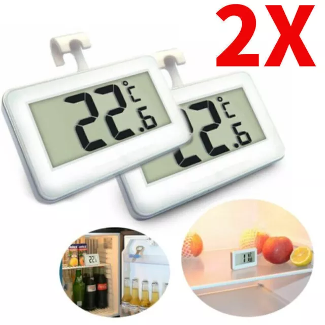 2Kühlschrank Thermometer Digitale Gefrierschrank Thermometer für Hause Bars