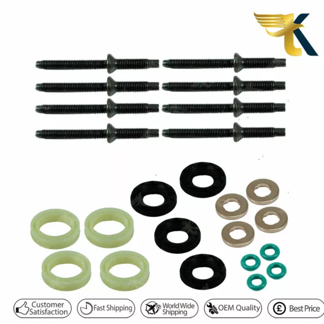 Kit junta tórica sello inyector combustible para Ford Fusion 04-12 1.6 Diesel