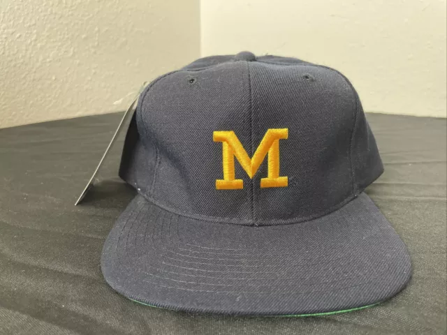 Vintage University Of Michigan Wolverines New Era Snapback Hat