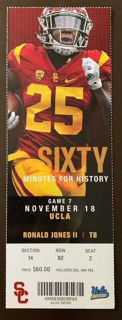 USC Trojans 11/18/2017 NCAA football ticket stub vs UCLA Bruins