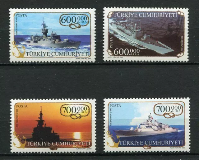 31179) . Turkey 2003 MNH Turkish Naval Fleet 4v