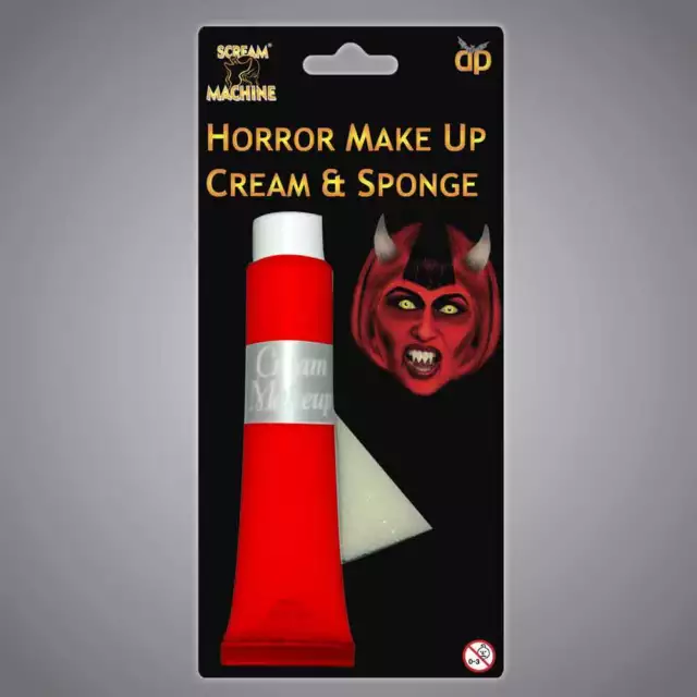 Halloween Make Up Paint Cream Costume Fancy Dress Glow in Dark Red Orange Black