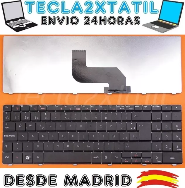 TECLADO ESPAÑOL PARA PORTATIL Packard Bell EasyNote TR85 NUEVO NEGRO VER FOTO