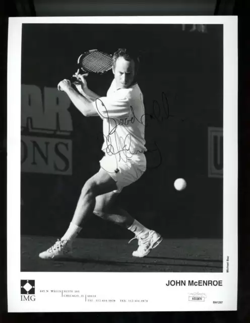 John Mcenroe Signed 8X10 Photo Autograph Tennis Jsa Coa D3202