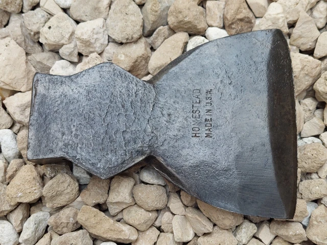 Vintage Collins Homestead Hewing Hatchet / Axe Head 2.2 lbs