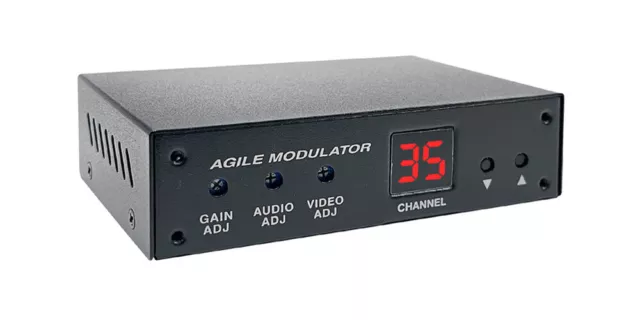 Universal Composite A/V To RF Coax Agile Modulator For NTSC PAL B/G/D/K/I/A