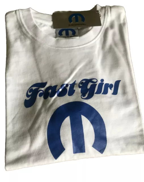 Mopar  Fast Girl Children’s Tee Shirt Chrysler Dodge Cuda Plymouth Size 12