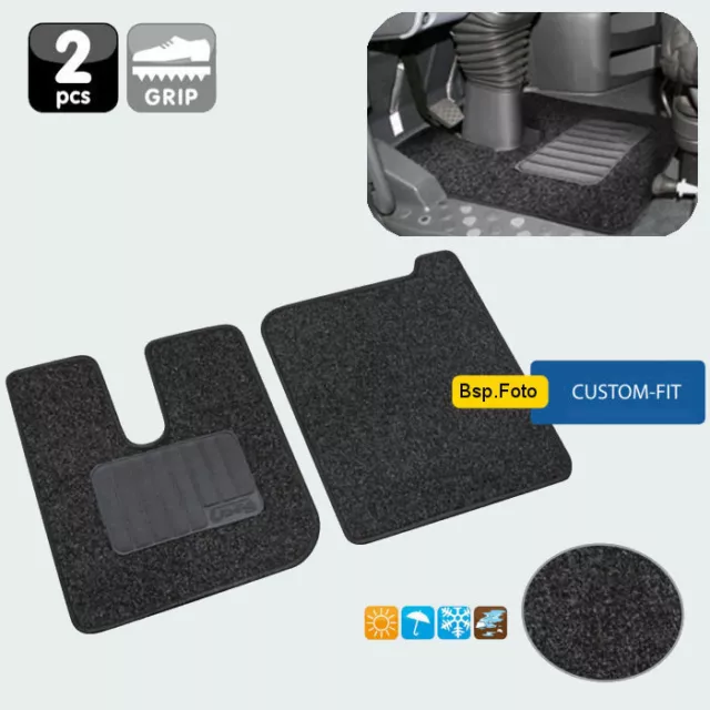 Camion Paillassons Paire Intérieur Tapis Kit Noir Convient pour DAF XF 106 Et Cf