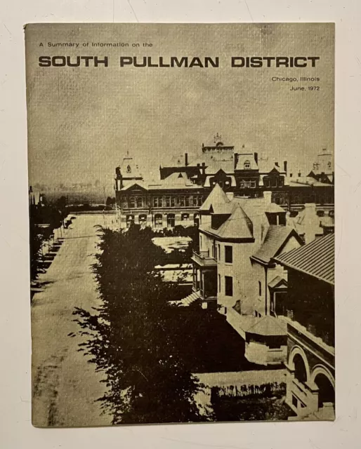 SOUTH PULLMAN DISTRICT 1972 Chicago Landmark Report ARCHITECTURE HISTORY Housing