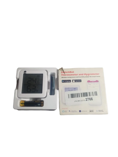 SwitchBot Smart Hygrometer Thermometer, Bluetooth Wireless Room Temperature
