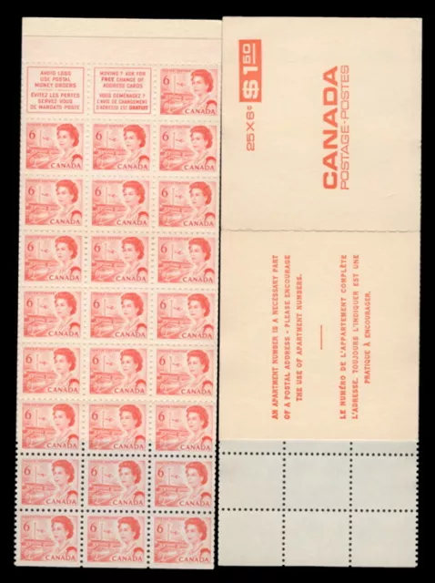 CANADA 1967 CENTENNIAL BOOKLET # 60a **COVER FOLD VARIETY,** LF/FLVF MNH $35.00