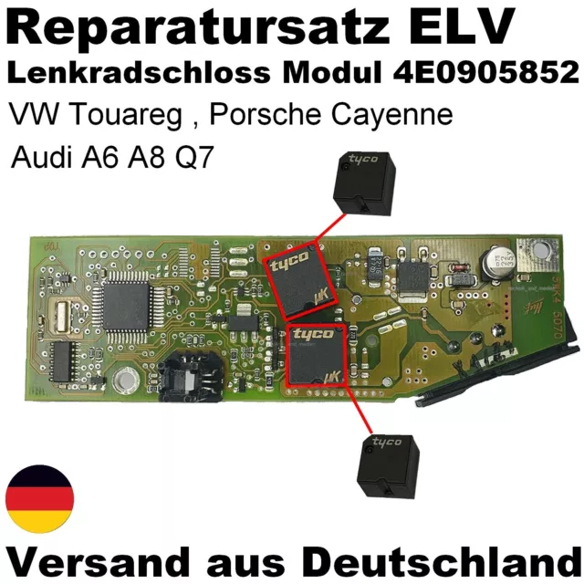 ELV Modul 4E0905852 Reparatursatz Lenksäulenverriegelung Cayenne Phaeton Audi A8