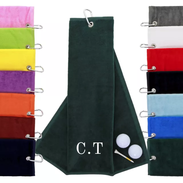 Personalised Embroidered Golf Towel