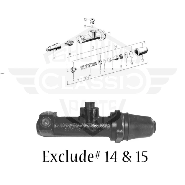 Brake Master Cylinder for 1964-1965 64-65 Porsche 356C 356SC