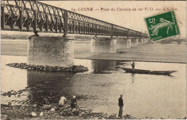 CPA COSNE Pont du Chemin de Fer P.-O. Sur le Loire (1220377)