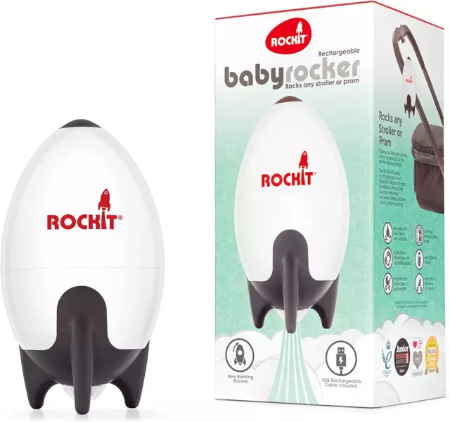 Rockit Portable Baby Rocker 2.0. USB Rechargeable. Fits Any Stroller, pram, Push