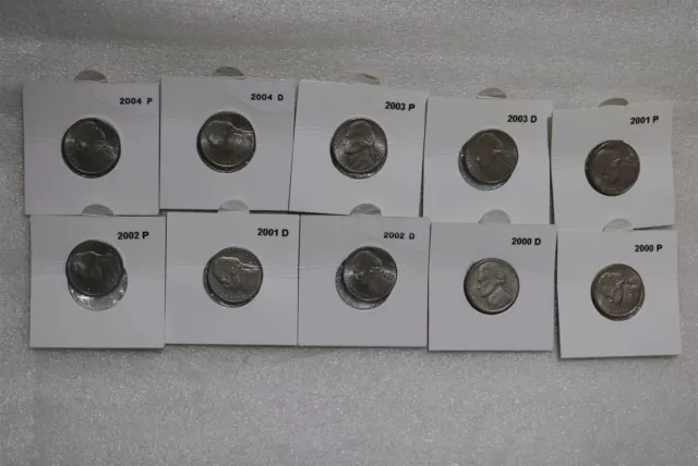 Usa Nickels Collection From The 2000'S B49 #1008