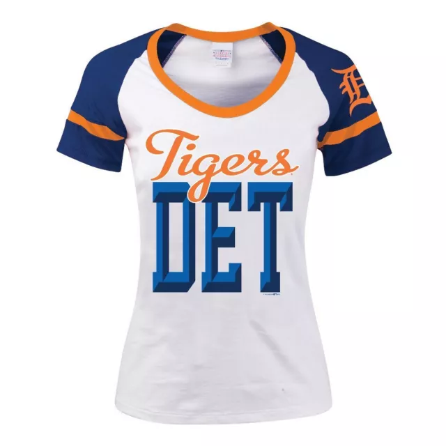 (MEDIUM) Maillot femme à manches raglan pour femmes MLB Detroit Tigers