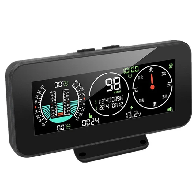 Car SUV GPS HUD Head Up Display Speedometer KMH MPH Intelligent Lnclinometer Kit