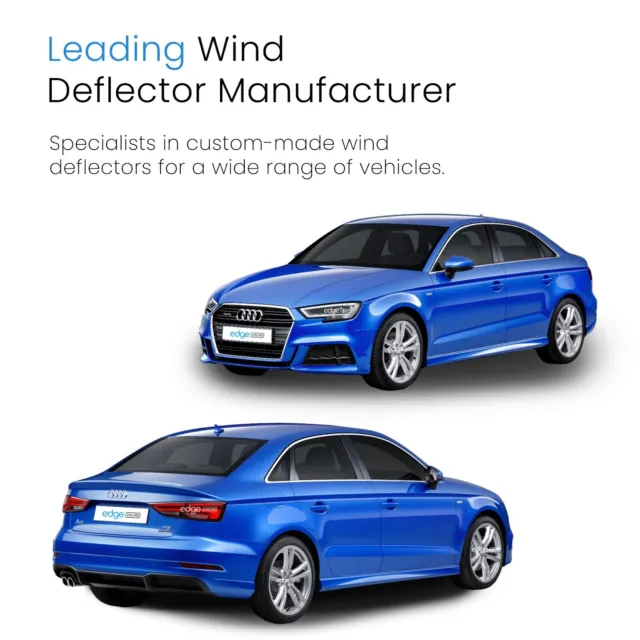 Audi A3  / S3 / RS3 MK3 2013-2020 4 Door Saloon Wind Deflectors 4pc Edgevisors 2