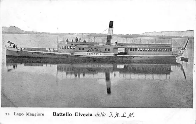 A4684) Marina Battello Elvezia, Impresa Navigazione Lago Maggiore. Vg.