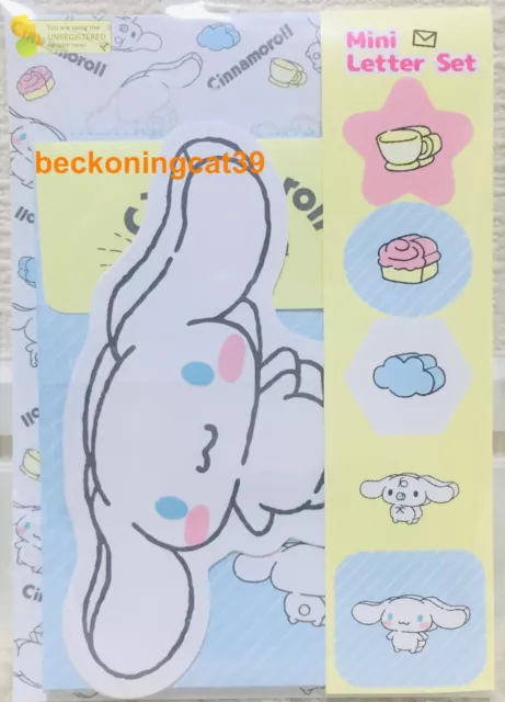 Sanrio Character Cinnamoroll Mini Letter 15 Envelope 5 Sticker SET MADE IN JAPAN