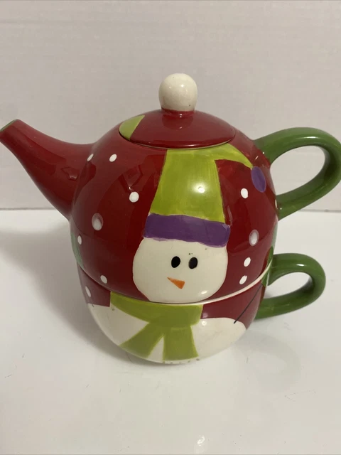 Teapot…Pier 1 Imports  Collectable “Snow Ball” Tea For One Adorable Tea Pot!