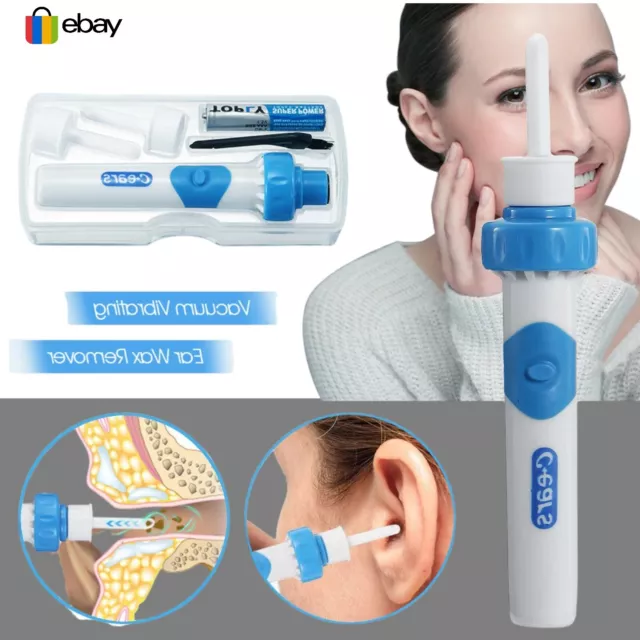 EAR Vacuum WAX REMOVER Electric Ear Cleaner Suction Earwax Remover UK