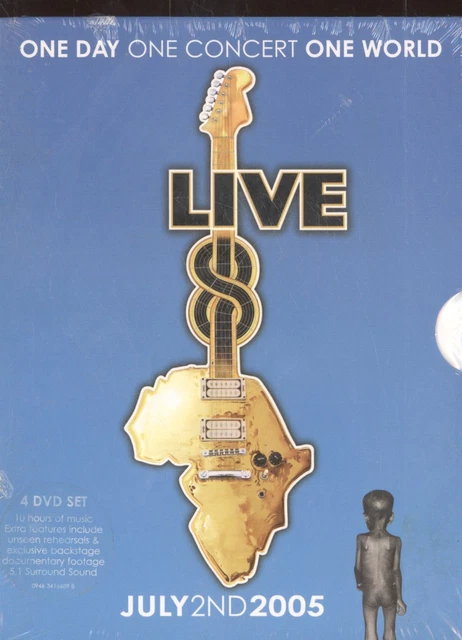 Various Artists Live 8: One Day, One Concert, One World DVD set Europe Angel